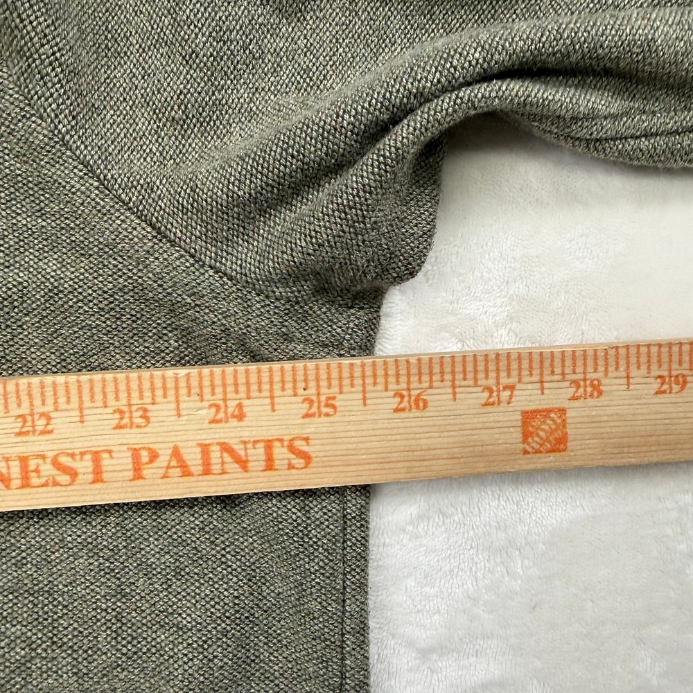 Eddie Bauer Mens XL Olive Green Henley Pullover Long Sleeve Pocket Sweater - Picture 12 of 14